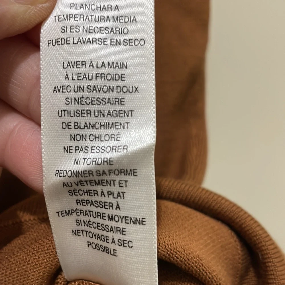 Jones New York Brown Cap Sleeve Scoop Neck Top (sz pm) - Picture 5 of 6